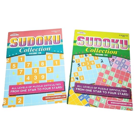 Kappa Puzzle Sudoku Book Collections Volume #128 #129 Bundle - Picture 2 of 7